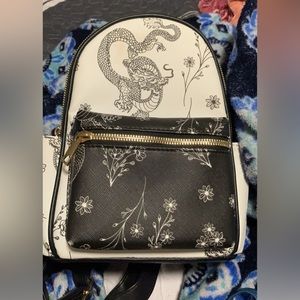snake and flower bag